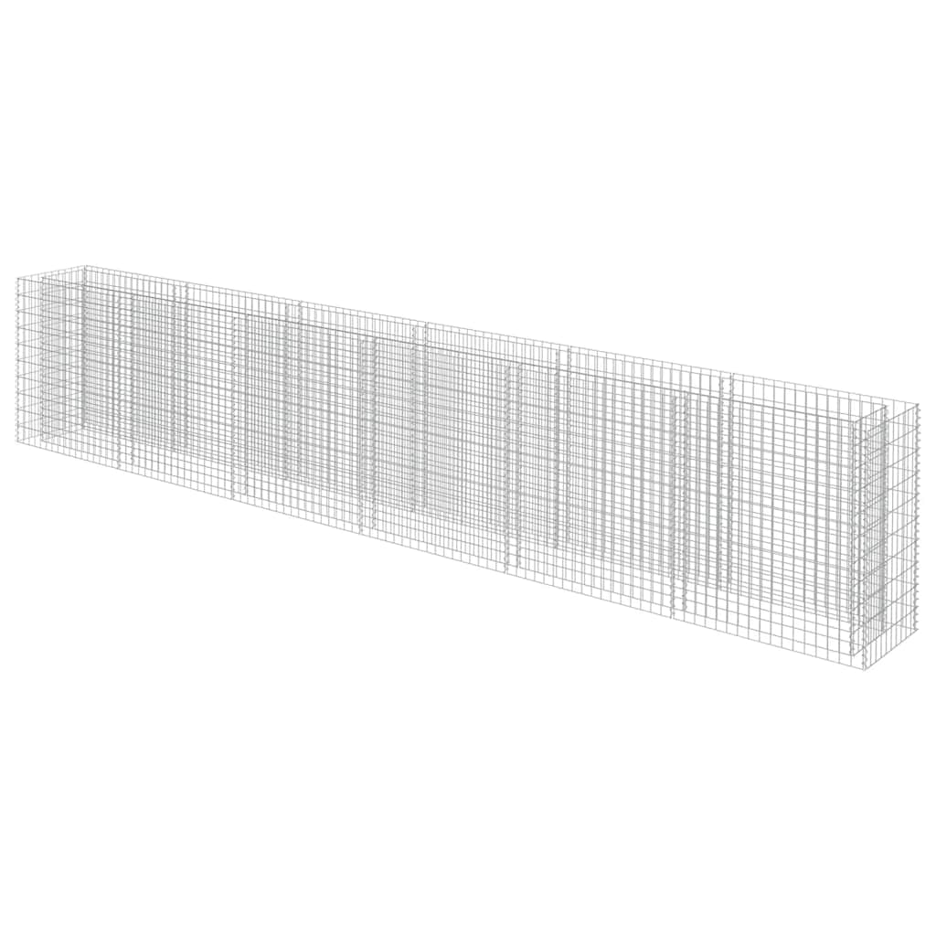

vidaXL Gabion Raised Bed Galvanized Steel 212.6"x19.7"x39.4"