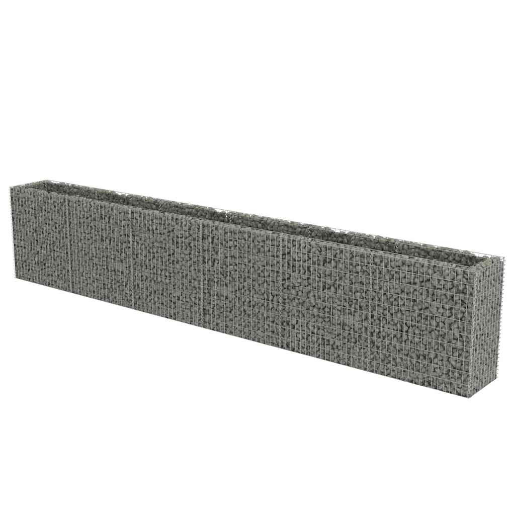 vidaXL Gabionový vyvýšený záhon pozinkovaná ocel 540 x 50 x 100 cm
