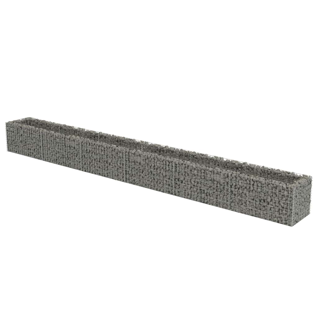 

vidaXL Gabion Raised Bed Galvanised Steel 212.6"x19.7"x19.7"