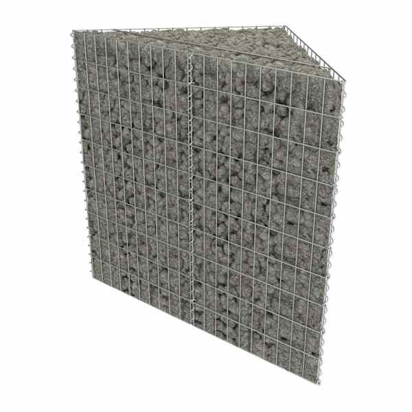 vidaXL gabioon-taimelava, tsingitud teras, 75 x 75 x 100 cm