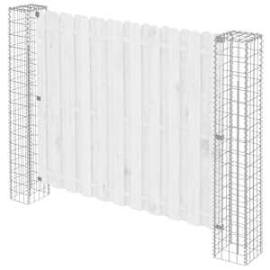 Steber ograje. 2 pcs srebrna 20 x 20 x 190 cm Kovina