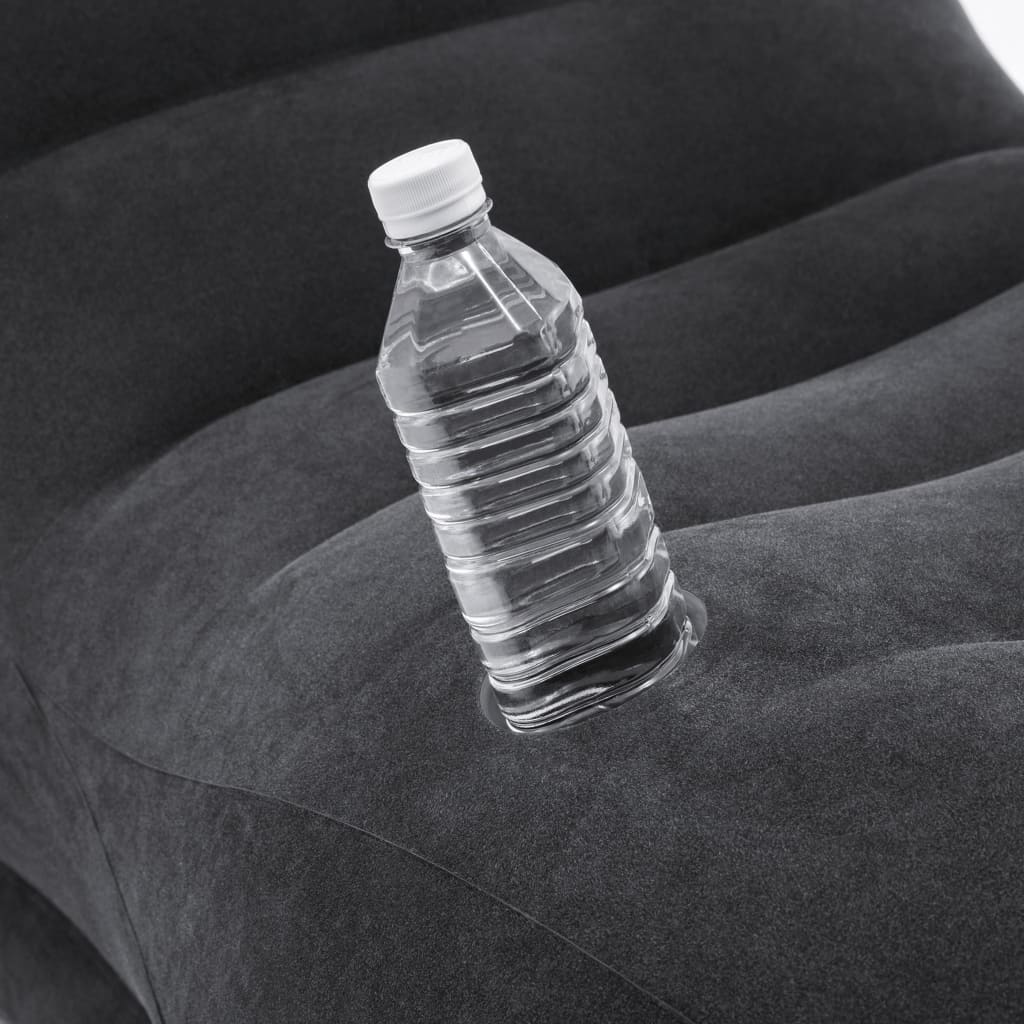 

INTEX Mega lounger opblaasbaar kunstleer zwart