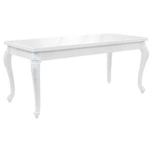 vidaXL s&ouml;&ouml;gilaud, 179 x 89 x 81 cm, k&otilde;rgl&auml;ikega valge