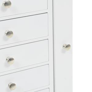 Volně stojící skříňka na šperky bílá - obrázek 8