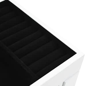 Volně stojící skříňka na šperky bílá - obrázek 9