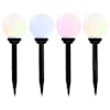 vidaXL &otilde;ue p&auml;ikeselambid, 4 tk, LED, kerakujuline 15 cm RGB