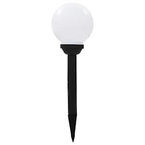 Zahradní solární lampy 4 ks LED kulovité 15 cm RGB - obrázek 2