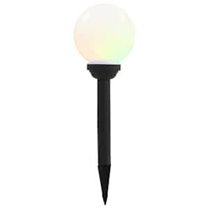 Zahradní solární lampy 4 ks LED kulovité 15 cm RGB - obrázek 3