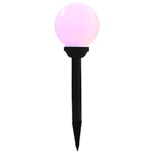 Zahradní solární lampy 4 ks LED kulovité 15 cm RGB - obrázek 5