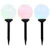 vidaXL &otilde;ue p&auml;ikeselambid, 3 tk, LED, kerakujuline 20 cm RGB