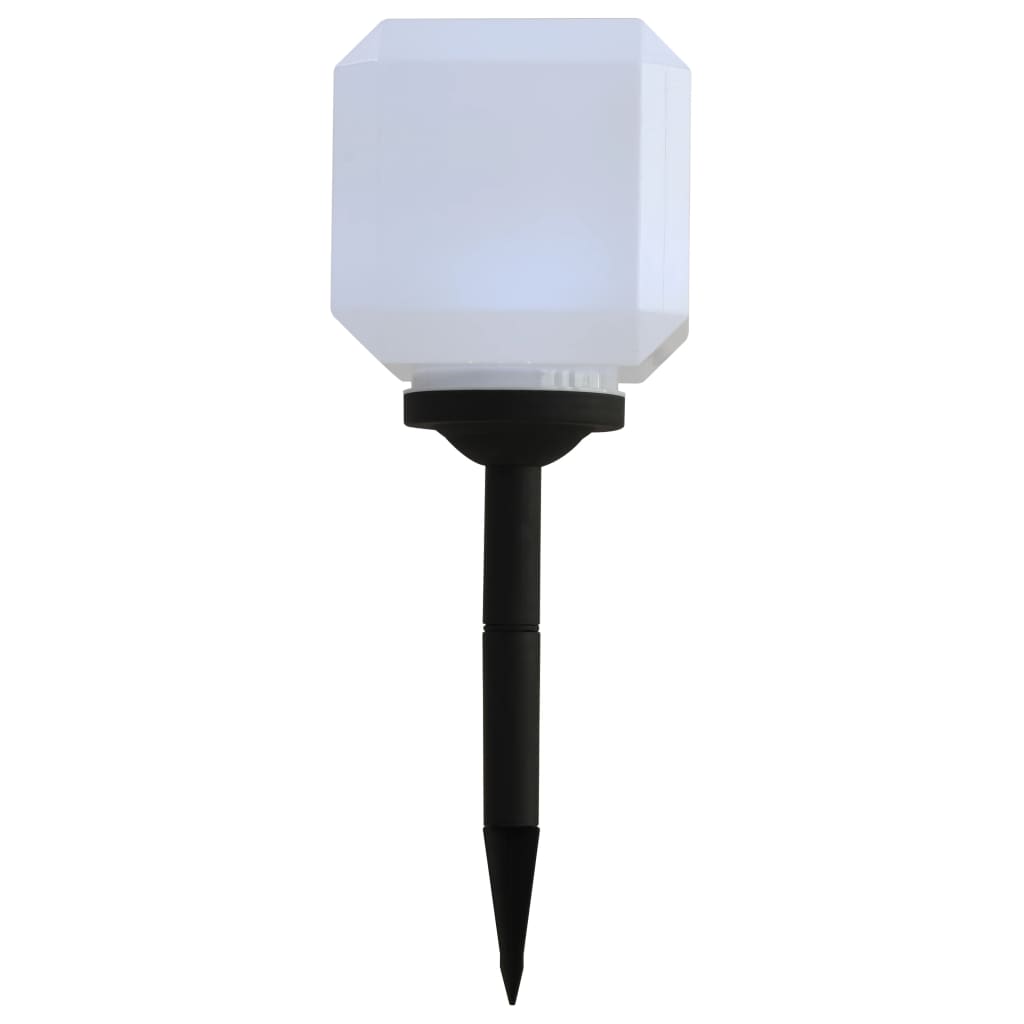 vidaXL Outdoor Solar Lamps 3 pcs LED Cubic 20 cm White