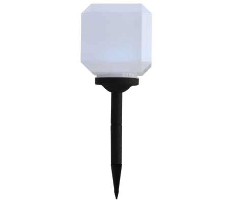 vidaXL Outdoor Solar Lamps 3 pcs LED Cubic 20 cm White