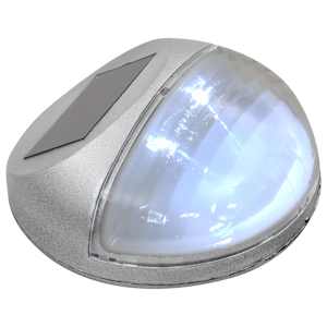 Zahradní nástěnné solární lampy LED 12 ks kulaté stříbrné - obrázek 5