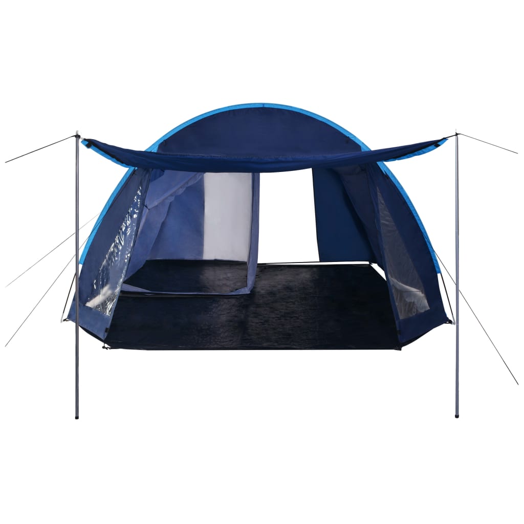 vidaXL Tente de camping 390x330x195 cm Bleu