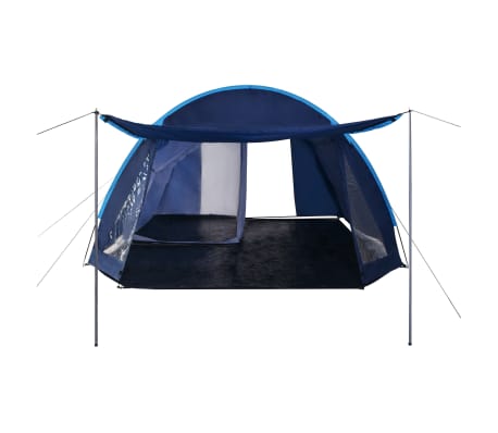vidaXL Tente de camping 390x330x195 cm Bleu