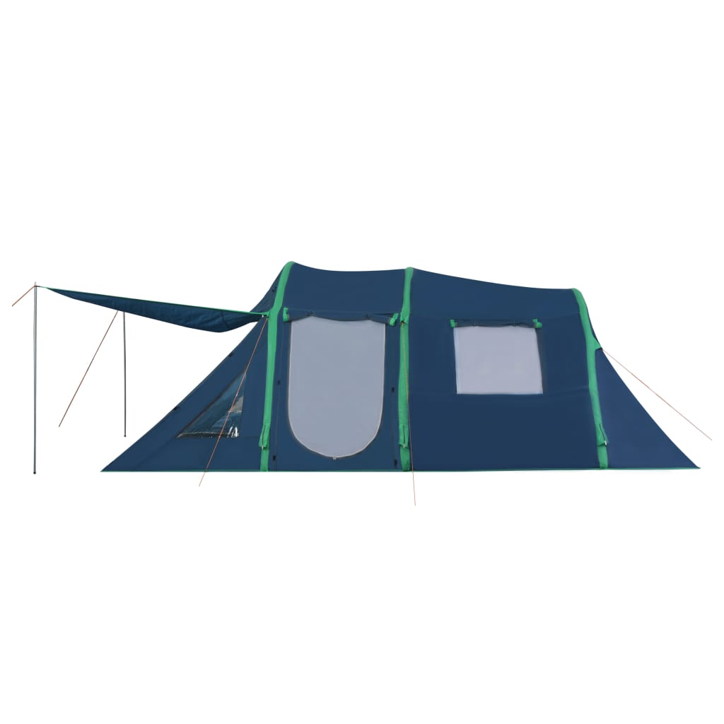 vidaXL Tenda de campismo com vigas insufláveis 500x220x180 cm verde