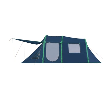 vidaXL telts ar piepūšamām ribām, 500x220x180 cm, zaļa