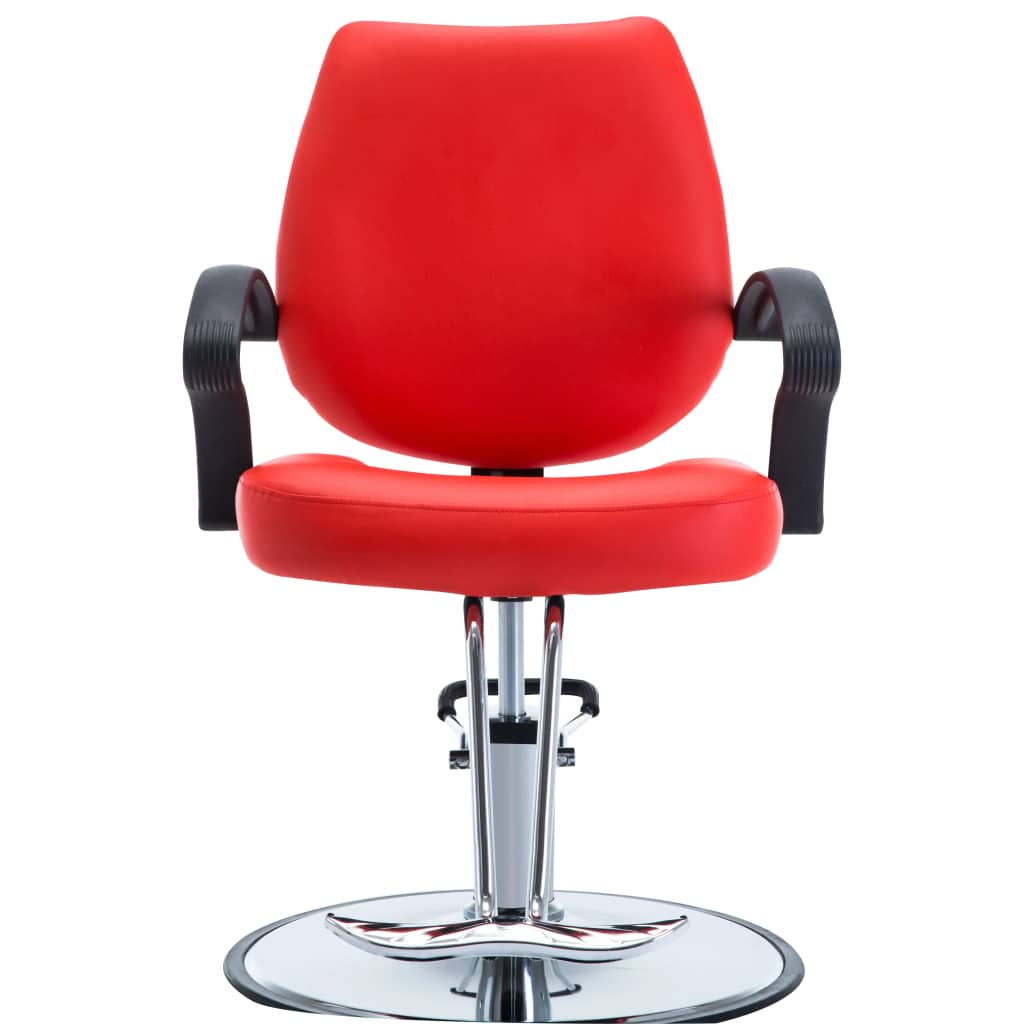 

vidaXL Kappersstoel kunstleer rood