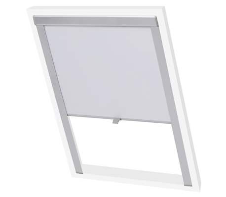 vidaXL Persiana de enrolar opaca branco MK08 