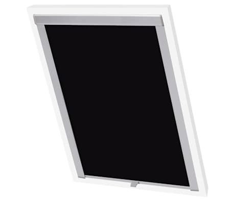 vidaXL Rolgordijn verduisterend zwart MK08