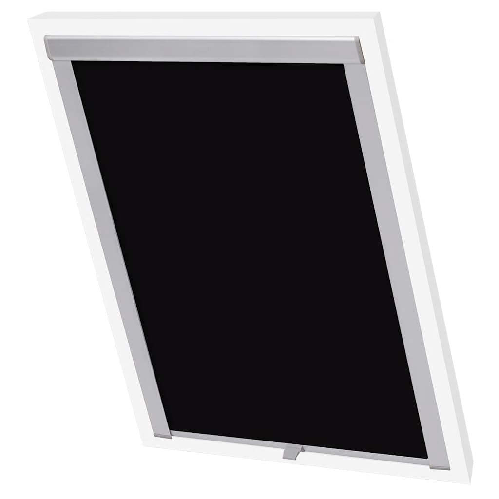 vidaXL Jaluzea opacă tip rulou, negru, PK06