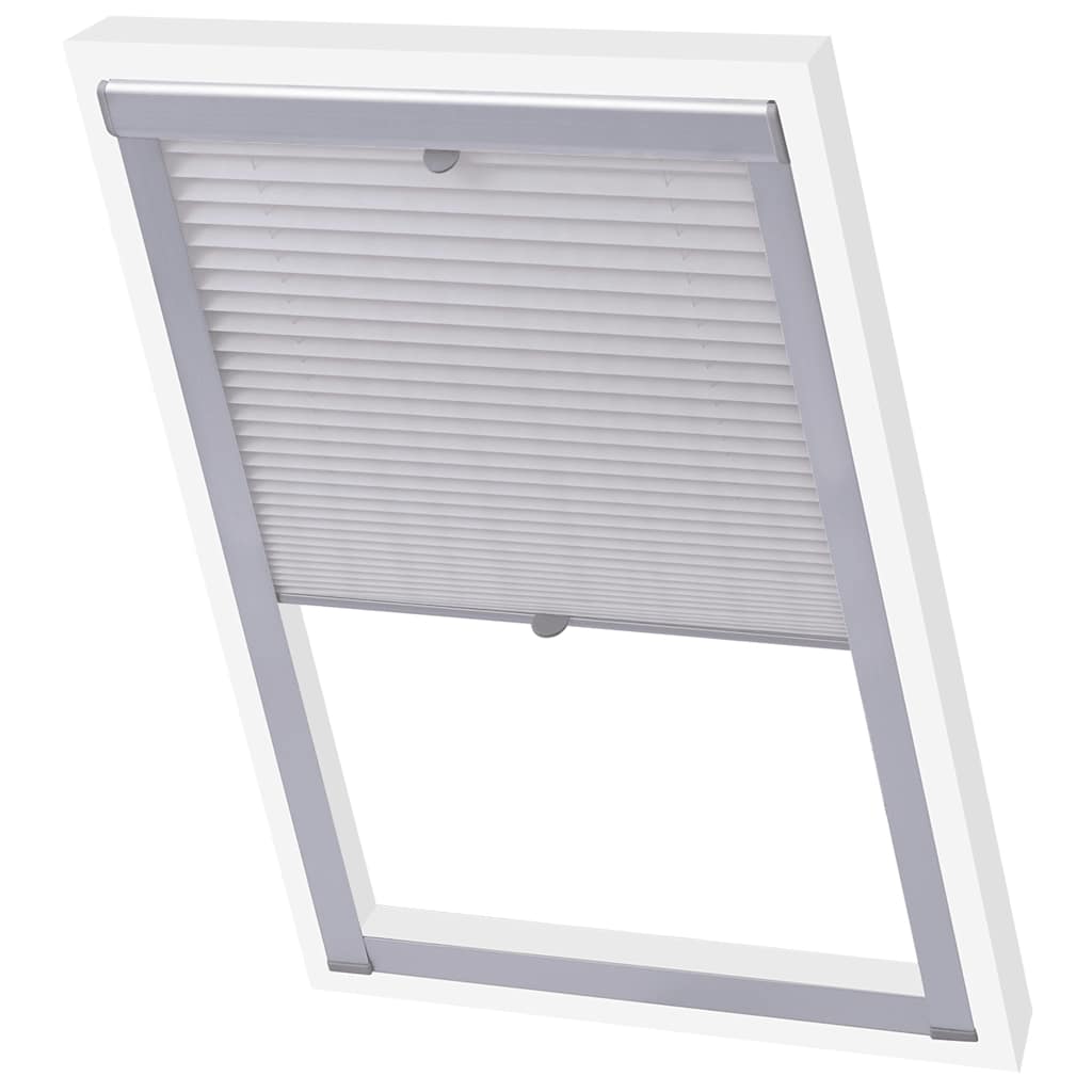 vidaXL Pleated Blind White MK04