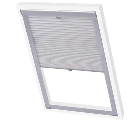 vidaXL Pleated Blind White MK04