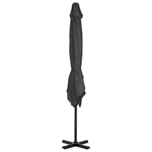 Boční zahradní slunečník s hliníkovou tyčí antracit 250x250 cm - obrázek 3