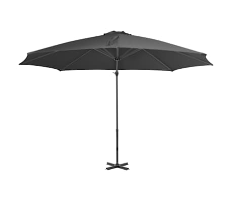 vidaXL Konzolni vrtni suncobran s aluminijskim stupom 300 cm antracit