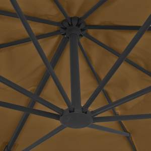 Konzolový zahradní slunečník s hliníkovou tyčí 400 x 300 cm béžový - obrázek 6