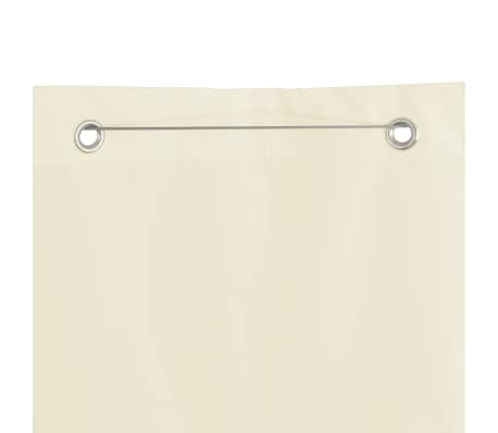vidaXL Tenda Parasole Verticale in Tessuto Oxford 140x240 cm Crema