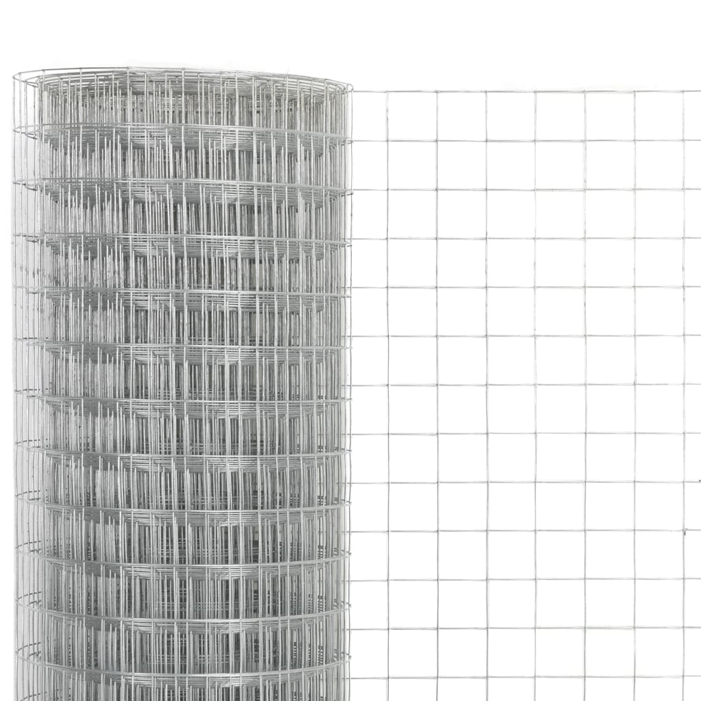 Thumbnail - vidaXL Maschendraht Verzinkter Stahl 10x0,5 m Silbern