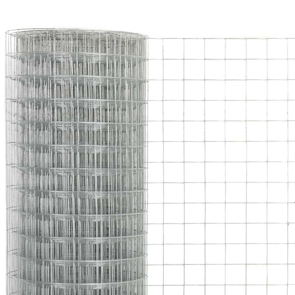 Thumbnail - vidaXL Maschendraht Verzinkter Stahl 10x0,5 m Silbern