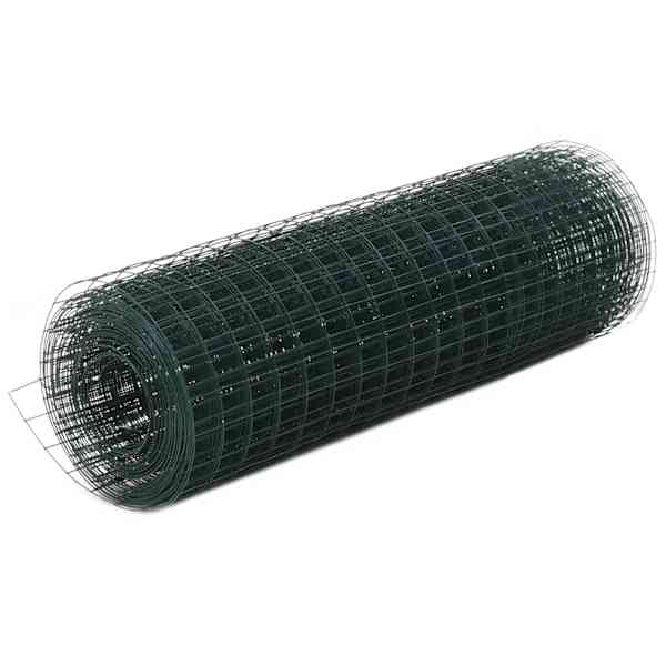 vidaXL kanade traataed teras, PVC kattega 25 x 0,5 m, roheline