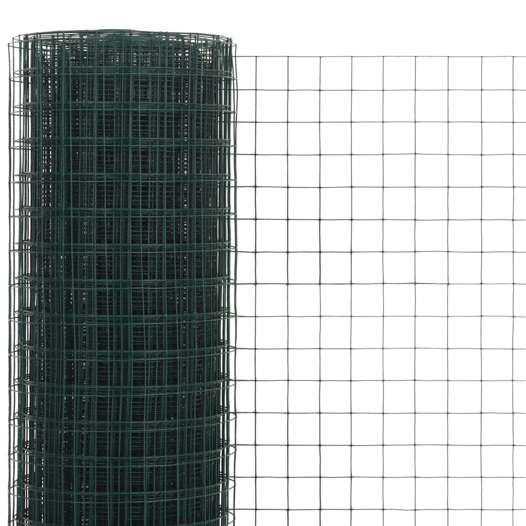  Drôtené pletivo, oceľ potiahnutá PVC 25x0,5 m, zelené