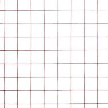 vidaXL Cerca arame galinheiro 25x1 m aço c/ revestimento PVC vermelho[4/4]