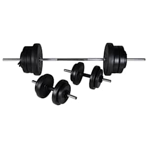 Posilovací věž se sadou činek barbell a dumbbell 60,5 kg - obrázek 7