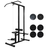 vidaXL Macchina Multistazione con Piastre di Peso 40kg