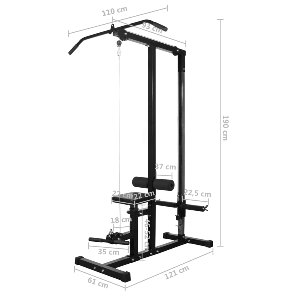 Posilovací věž se zátěžovými kotouči 40 kg