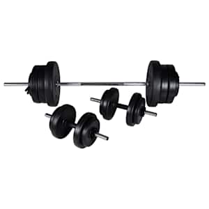 Posilovací lavice se stojanem na závaží a sadou činek 60,5 kg - obrázek 8