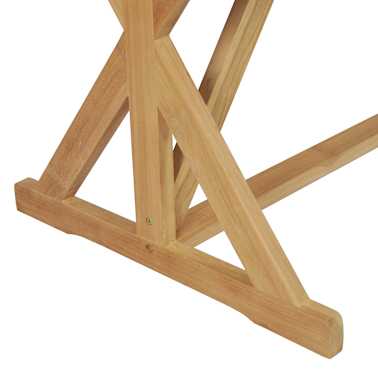 vidaXL Mesa de jardim 180x90x75 cm madeira de teca maciça[6/8]