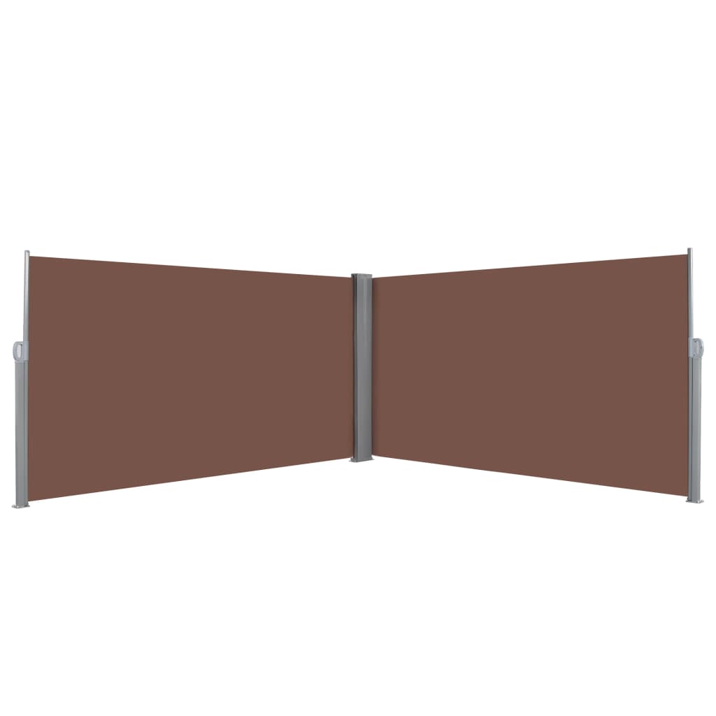 

vidaXL Retractable Side Awning 63"x236.2" Brown