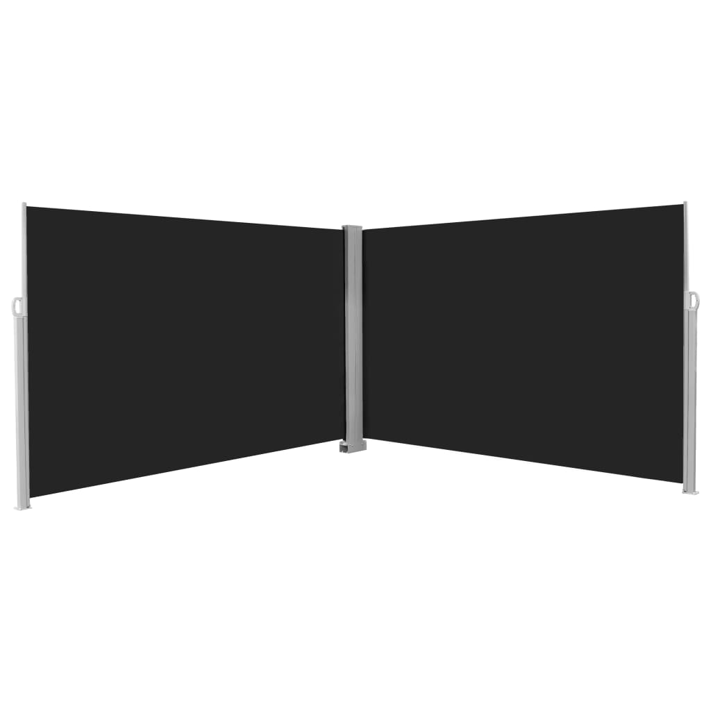 vidaXL Σκίαστρο Πλαϊνό Συρόμενο Μαύρο 200 x 600 εκ.