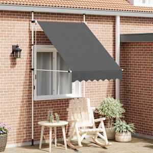 Ročno zložljiva tenda 150 cm antracitna