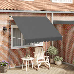 Ročno zložljiva tenda 250 cm antracitna