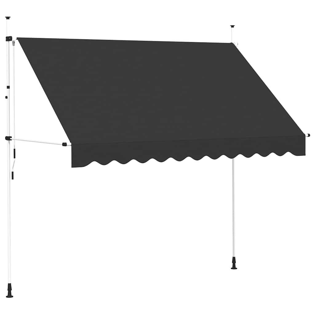 vidaXL Ručně zatahovací markýza 300 cm antracitová
