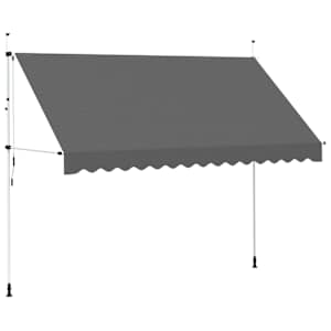 Ručně zatahovací markýza 350 cm antracitová - obrázek 2