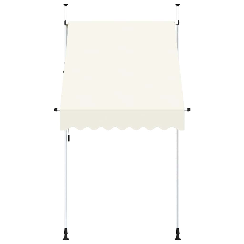 vidaXL kézzel feltekerhető napellenző krém, 150 cm