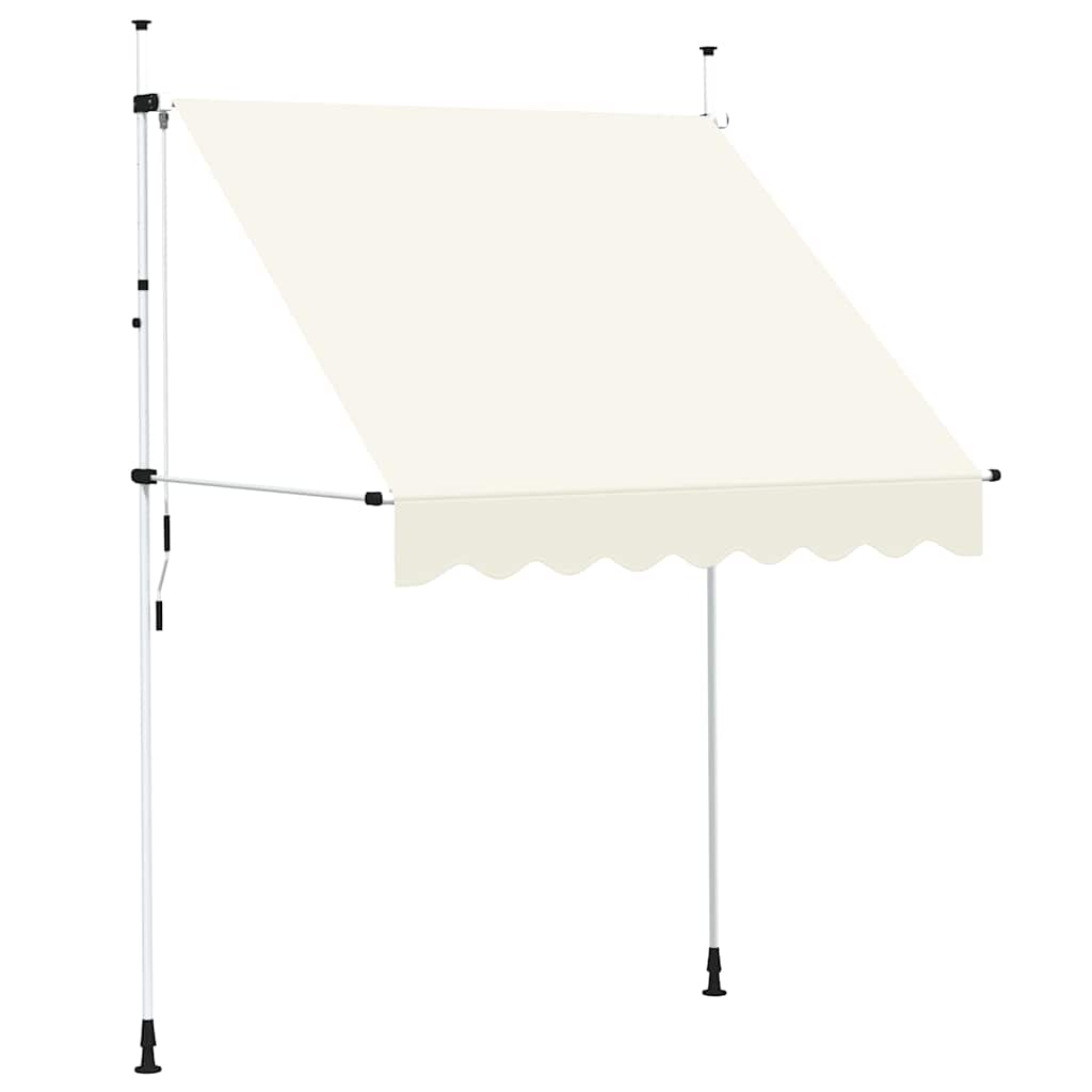 

vidaXL Manual Retractable Awning 78.7" Cream