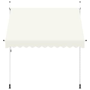Ručně zatahovací markýza 250 cm krémová - obrázek 3